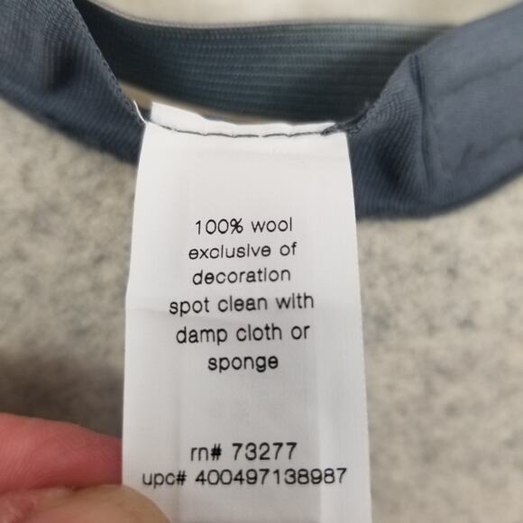 Elizabeth And James Women's Light Gray Wool Hat Bow One Size Adjustable - Picture 5 of 7